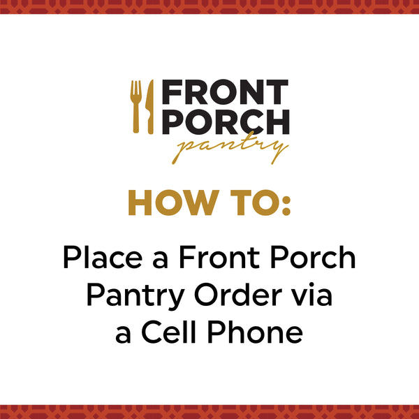 How to Place an Order via a Cell Phone