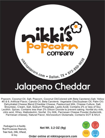 4 Cup Peg Bag - Jalapeno Cheddar Popcorn