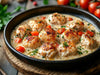 Lower Carb - Garlic Butter Chicken Bites, Savory Creamy Parmesan, Veggies - NEW