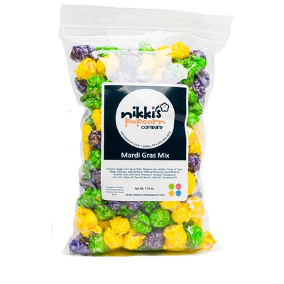 4 Cup Peg Bag - Mardi Gras Mix Popcorn