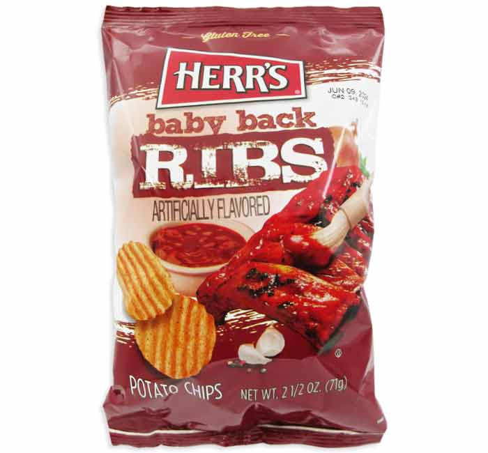 HERRS BABY BACK RIB CHIPS