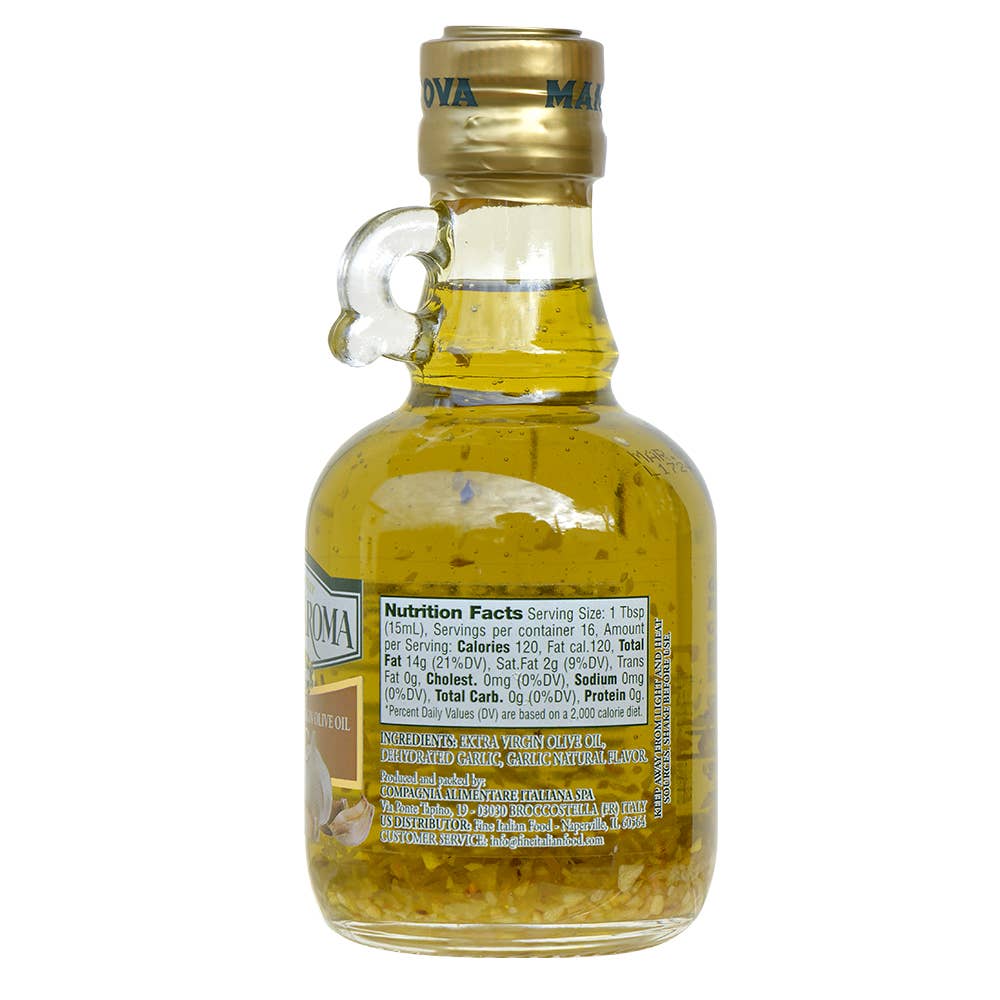 Mantova Grand’Aroma Garlic Extra Virgin Olive Oil, 8.5 oz.