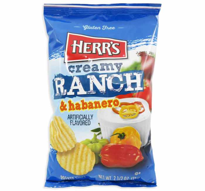 HERRS CREAMY RANCH HABANERO CHIPS