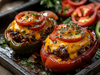 BBQ Cheeseburger Stuffed Peppers