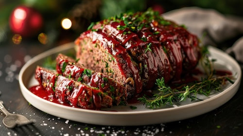 BBQ Style Meatloaf, Honey Baked Beans, Hash Brown Casserole