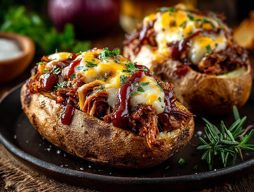 BBQ Beefy Loaded Potatoes - NEW
