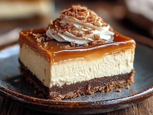Brown Sugar Cheesecake, Graham Cracker, Gingersnap Crust