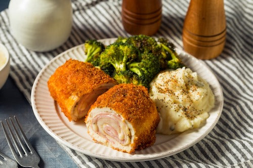Breaded Chicken Chicken Cordon Bleu Oven Baked Hot Chicken Cordon