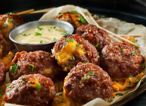 Bacon Cheeseburger Bites, Savory Potatoes