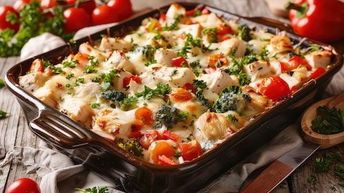 Chicken Hatch Green Chile Casserole