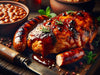 Labor Day Chicken and Sausage BBQ Platter