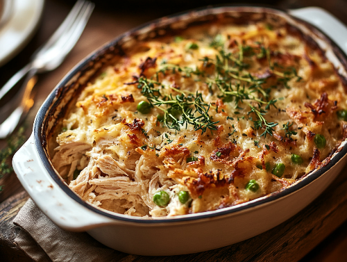 Chicken and Stuffing Casserole