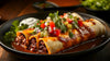 Chili Con Carne Enchiladas, Spanish Rice, Beans - NEW