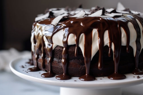 Chocolate Marshmallow Cloud Cake - Sweet Saturday