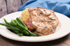 Country Fried Pork Chops and Gravy, Mashed Potatoes, Green Beans - NEW