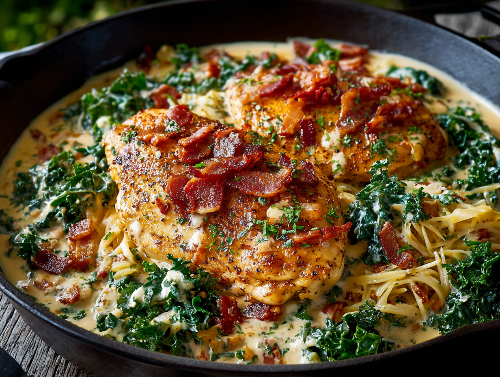 Country Dijon Chicken, Angel Hair Pasta