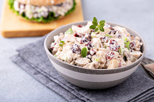 Cranberry Chicken Salad with Crackers