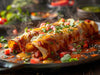 Enchiladas Guajillo with Braised Beef, Confetti Rice, Fiesta Beans - NEW