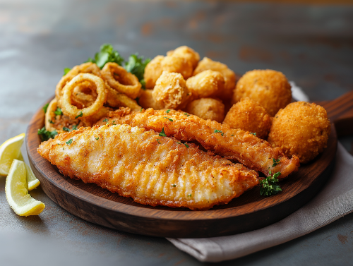 Golden Fried Catfish & Fixins