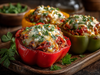 Ground Turkey Stuffed Peppers