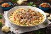 Country Ham and Bacon Carbonara Pasta