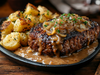 Hometown Country Meatloaf, Caramelized Onions and Pub-Style Potatoes