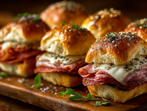 Italian Ham, Turkey, Salami Sliders