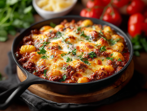 Juicy Beef Gnocchi Bolognese