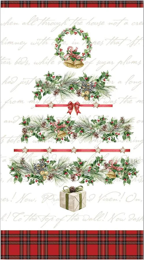 MDW Holiday Garland Hostess Napkin