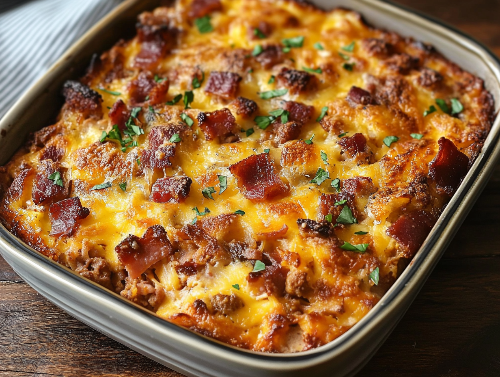 Meat Lovers Breakfast Casserole