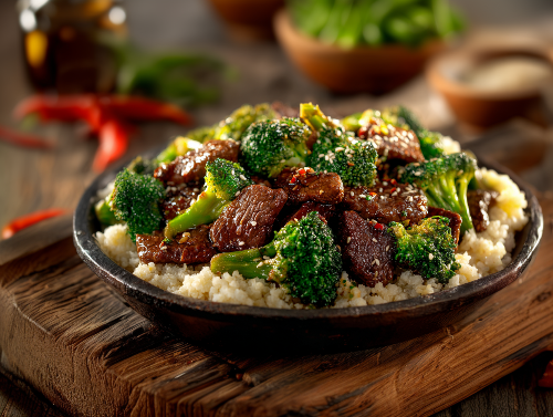 Savory Ginger Beef and Broccoli Stir Fry - NEW