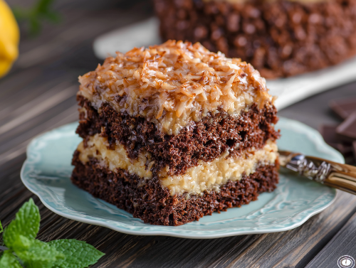 Slice of German Chocolate Cake