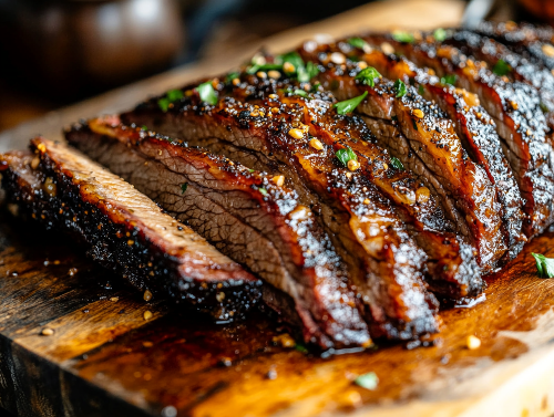 Slow Cooked Hickory Sliced Brisket, Savory Yukon Wedges, Mixed Vegetables