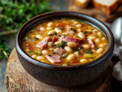 Charro Bean and Ham Soup