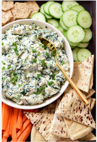 Spinach Vegetable Dip Medium
