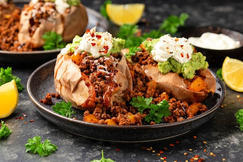 Taco Loaded Sweet Potatoes - NEW
