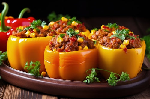 Beefy Taco Stuffed Peppers - NEW