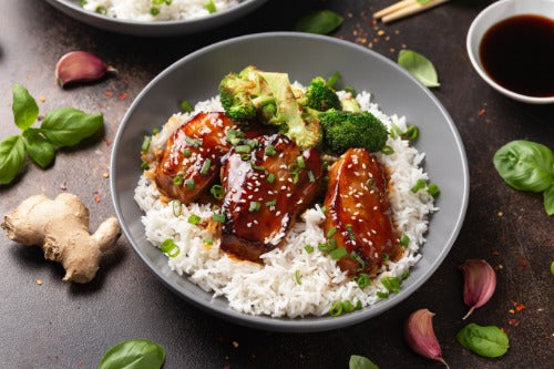 Teriyaki Pork Tenderloin, Rice, Broccoli - NEW
