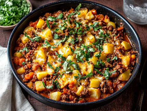 Ground Beef and Potato Skillet (Ground Beef and Potato Skillet)