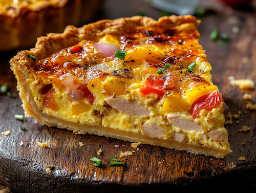 Turkey Veggie Supreme Quiche - NEW