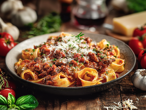 Wagyu Beef Bolognese, Pappardelle Pasta