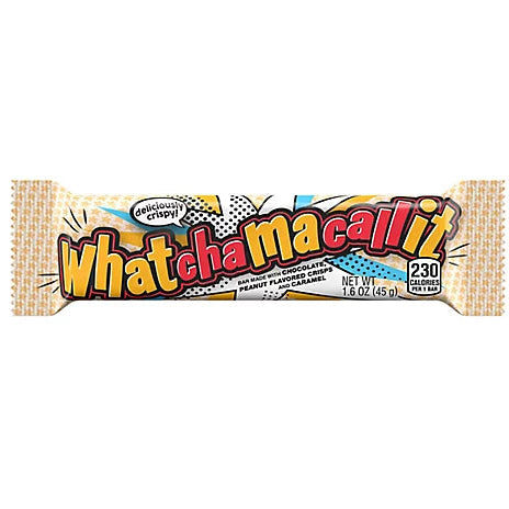 Whatchamacallit Chocolate Caramel and Peanut Flavored Crisps Candy Bar - 1.6 Oz