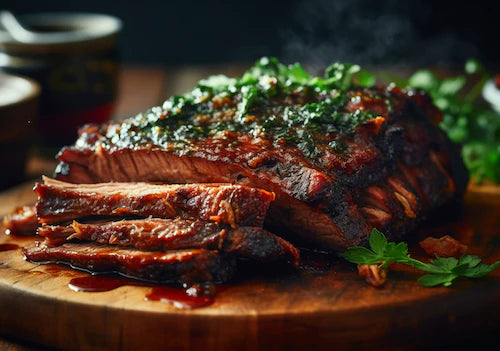 Country Brisket, Rice Pilaf, Asparagus, Green Beans