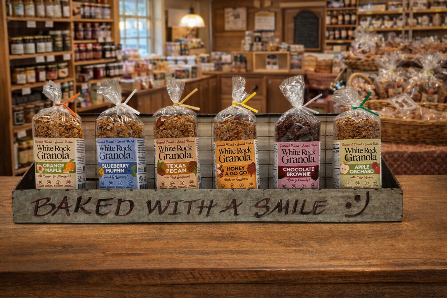White Rock Granola : Honey a Go Go