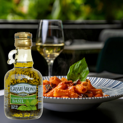 Mantova Grand'Aroma Basil Extra Virgin Olive Oil, 8.5 oz.