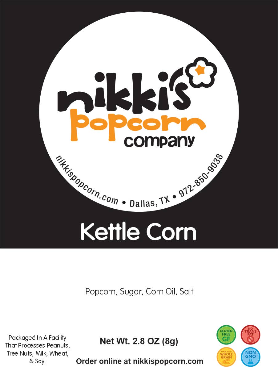 4 Cup Peg Bag - Kettle Corn Popcorn