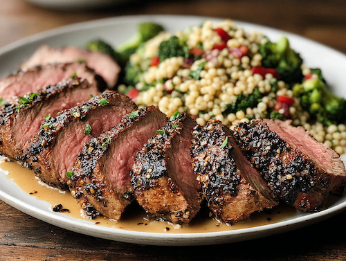 Zesty Moroccan Steak, Citrus Couscous, Veggies - NEW