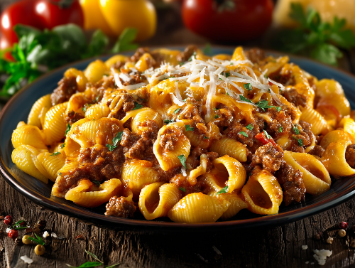Chili Cheeseburger Pasta