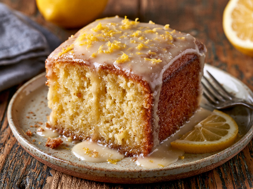 Lemon Zest Cake Slice - Sweet Saturday
