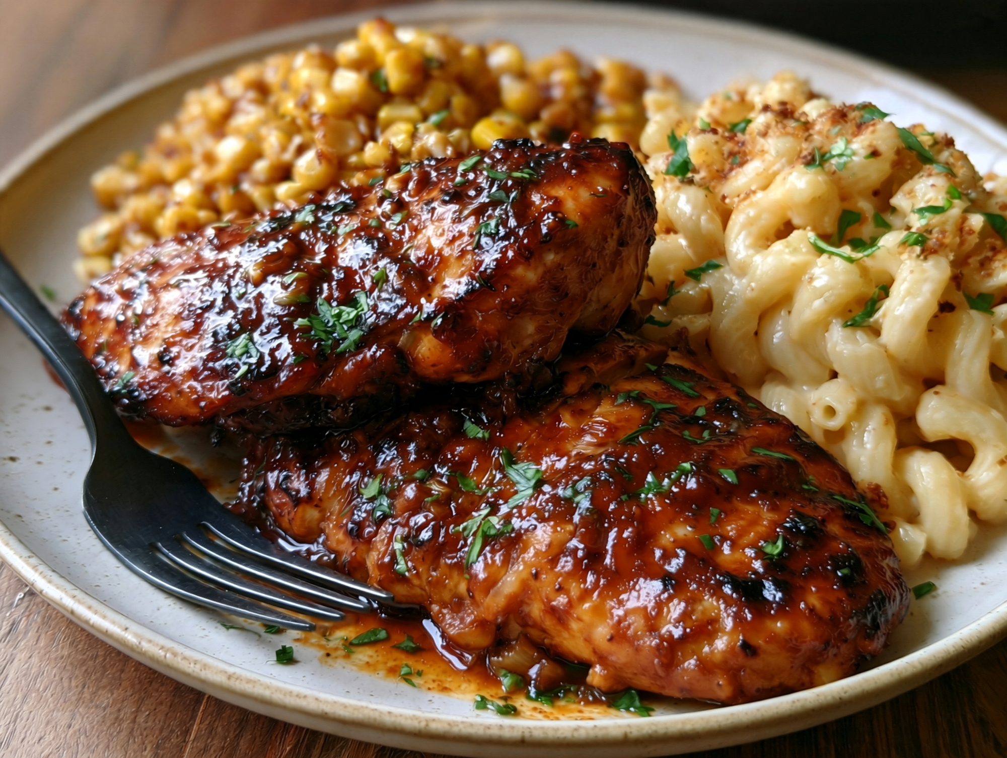 Smokey Cajun Chicken, Buttery Corn, Mac and Cheese - NEW